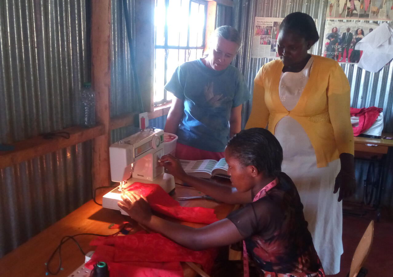 Tailoring training at A-Kili, Kenya.